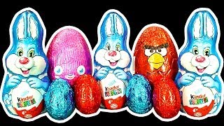 Angry Birds Easter Egg Hunt Kinder Surprise Bunny Population Control Extreme Unwrapping [upl. by Modesta]