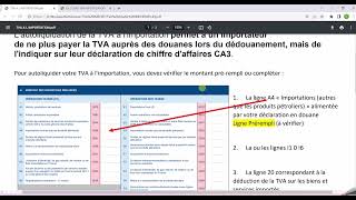 Autoliquidation Tva sur Importation 01 janvier 2022 [upl. by Enawyd256]