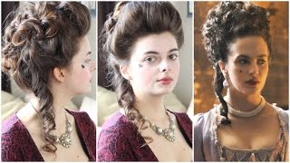 18th Century Hair Tutorial  Hulu Harlots [upl. by Eitsirk561]