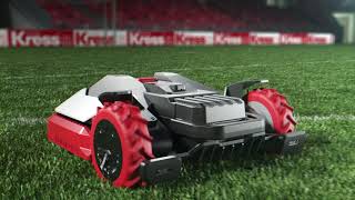 KRESS MEGA Robot Lawn Mowers  Perfect for Sports Fields  KRESS UK [upl. by Ahsahtan]