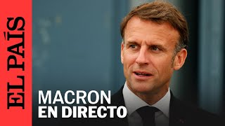 DIRECTO  Macron comparece para hablar sobre la convocatoria de elecciones legislativas  EL PAÍS [upl. by Cassy143]