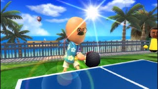 going pro in every sport on wii sports resort  return challenge table tennis [upl. by Llerrot]