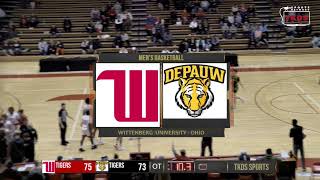 Wittenberg Mens Basketball vs DePauw 013123 [upl. by Enialedam]