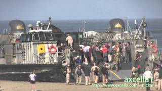 US Navy LCAC Hovercraft Landing at Ocean Beach San Francisco [upl. by Sylvia973]