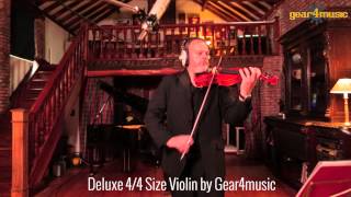 Deluxe 44 Size Violin by Gear4music [upl. by Jeniffer603]