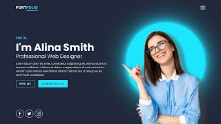 How to Make Responsive Portfolio Website in Html CSS amp Javascript [upl. by Otes]