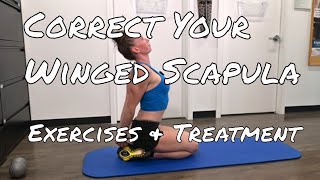 Winged Scapula  Exercise and Treatment [upl. by Meagher]