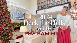 Cozy Christmas Family Room with Balsam Hill  Day 1  12 Days of Christmas with Melonie Graves [upl. by Allerim954]