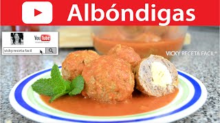 Cómo hacer ALBONDIGAS  Vicky Receta Facil [upl. by Reggie]