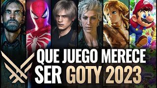 ¿CUAL MERECE GANAR EL GOTY MEJOR JUEGO DEL AÑO 2023 GAME AWARDS [upl. by Mariande]