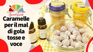 RICETTA CARAMELLE per il Mal di Gola Tosse e Voce 5 gusti ricetta facile Challenge [upl. by Eseerehs]