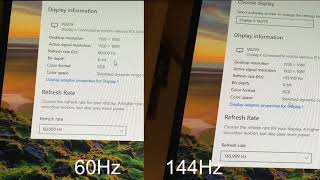 50Hz vs 60Hz vs 144Hz Refresh Rate Comparison [upl. by Bibeau344]