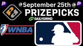 Prize Picks Props MLB amp WNBA Sep 25th [upl. by Pepper]