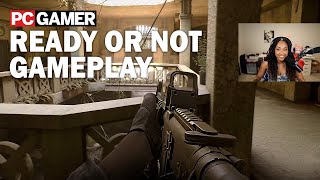 Ready or Not Gameplay With Ninjayla  PC Gamer [upl. by Winnah]