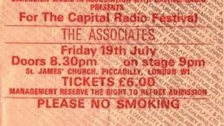 The Associates Those First Impressions live 19 July 1985 [upl. by Airdnaed]