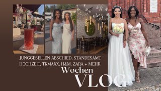 VLOG  Junggesellen Abschied Standesamt Hochzeit TK Maxx Zara HampM  mehr  Victoria Hadithi [upl. by Auqenaj]