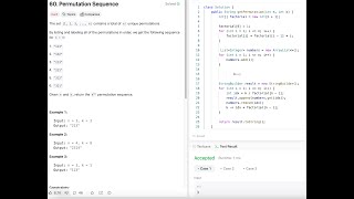 LeetCode 60 Permutation SequenceGolang amp Java [upl. by Alidia]