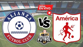 Alianza FC 2 vs América 1  Primera fase  Copa Sudamericana 2024 [upl. by Starkey950]