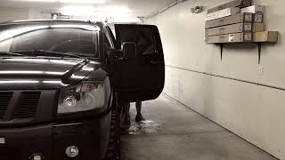 Window Tinting a Nissan Titan Nismo Edition [upl. by Rubina]