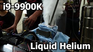 Weltrekord mit i99900K bei 230°C  FLÜSSIG HELIUM [upl. by Arenahs]