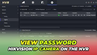 How To View Password IP Camera On Hikvision NVR [upl. by Grane393]