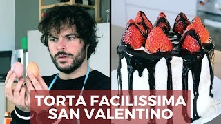 Torta con sorpresa per San Valentino  CUCINA BUTTATA [upl. by Kelwunn]