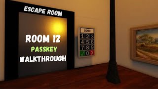 Roblox Escape Room NEW  Room 12 Walkthrough [upl. by Ardnaid952]