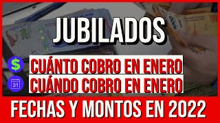 ⭕👉JUBILADOS de Anses Cuándo y Cuánto COBRO en ENERO del 2022  Cronograma de Pago [upl. by Ellehc]