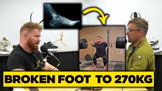 Broken Foot To 270kg Squat  Sht Talk [upl. by Arakal]