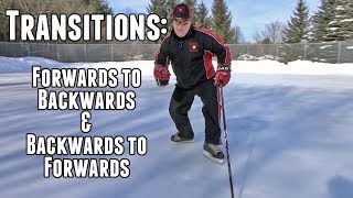 Proper Forwards and Backwards Transitions  Hockey Skating Episode 9 [upl. by Ecyarg]