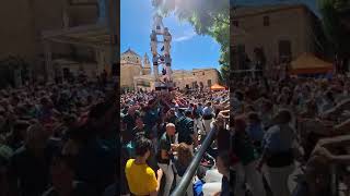 Castellers del Poble Sec  4d7a PG  Concurset Torredembarra 29IX24 [upl. by Neerol]