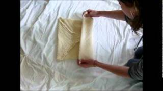 Cloth Diapering a Newborn with a Muslin Flat [upl. by Adelpho]