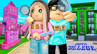 We Investigated BOYS Vs GIRLS COLLEGE Roblox Bloxburg [upl. by Ivon]