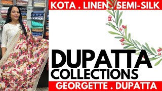 DUPATTA COLLECTIONS  LINEN amp SEMI SILK From Rs250  25NOV23 [upl. by Aleihs]