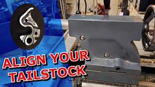 How to Align the Tailstock On a Metal Lathe  Quick Machining Tip 18 [upl. by Danelle]