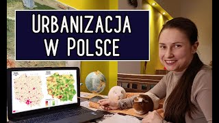 Urbanizacja w Polsce i obliczanie wskaźnika urbanizacji geografia  lekcja dla klasy 7 online [upl. by Winton]