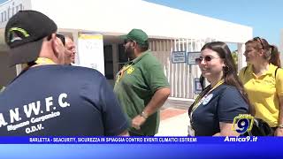 Barletta  Seacurity sicurezza in spiaggia contro eventi climatici estremi [upl. by Nerha]