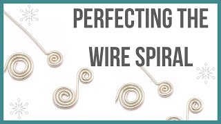 Perfecting the Wire Spiral  Beaducationcom [upl. by Lokkin]