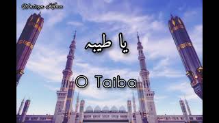 Ya Taiba  Ayesha Abdul Basit  Lyrics in Arabic amp English [upl. by Yblok]