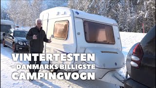 Vintertesten  Vega 365 DKs billigste campingvogn Reklame [upl. by Eugnimod]