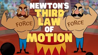 Newtons Third Law of Motion  Newtons Laws of Motion  Video for Kids [upl. by Raphaela]