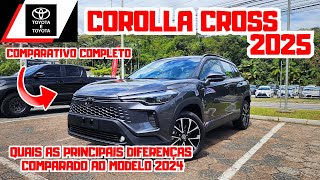 NOVO TOYOTA COROLLA CROSS XRE 2025 20 FLEX  QUAIS AS PRINCIPAIS MUDANÇAS NO MODELO 2025 🚘⛽️🛞 [upl. by Rubi]