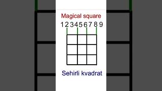 The Mystery of Magic Squares 3x3 🔢✨quotmaths shorts mathstricks mathematicsMSalam [upl. by Werbel]