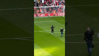 Klopp Fist Pump’s Kop anfieldstadium ynwa liverpoolfc bestfootballclub lfc bestfootballteam [upl. by Arayc928]