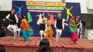 Farewell Bhangra Guru Harkrishan Public School KalKa Ji New Delhi 2014 [upl. by Elatnahs55]