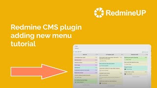 Redmine CMS plugin adding new menu tutorial [upl. by Lainey]