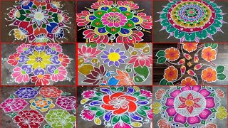 rangoli for competitionrangoli designs 2024sankranthi muggulu designsbig rangoli designsrangoli [upl. by Atinej682]