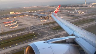 KLIA Overview  AirAsia Airbus A320216WL Takeoff from Kuala Lumpur International Airport [upl. by Aihsekram]