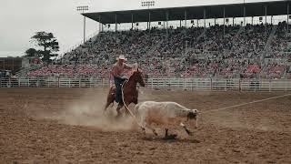 Tie Down Roping Perf 4 Highlights  Salinas Rodeo [upl. by Oflodor581]