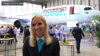 Eurowings Discover A330 Vorstellung  Rundgang mit Pilotin Daniela Rauch [upl. by Euqinimod]